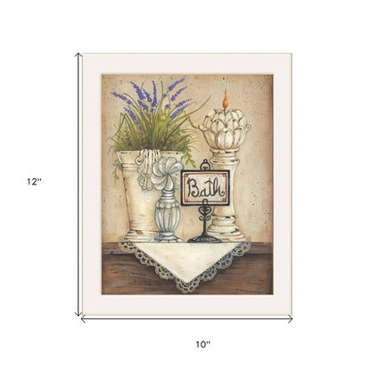 Bath 1 White Framed Print Bathroom Wall Art HomeRoots