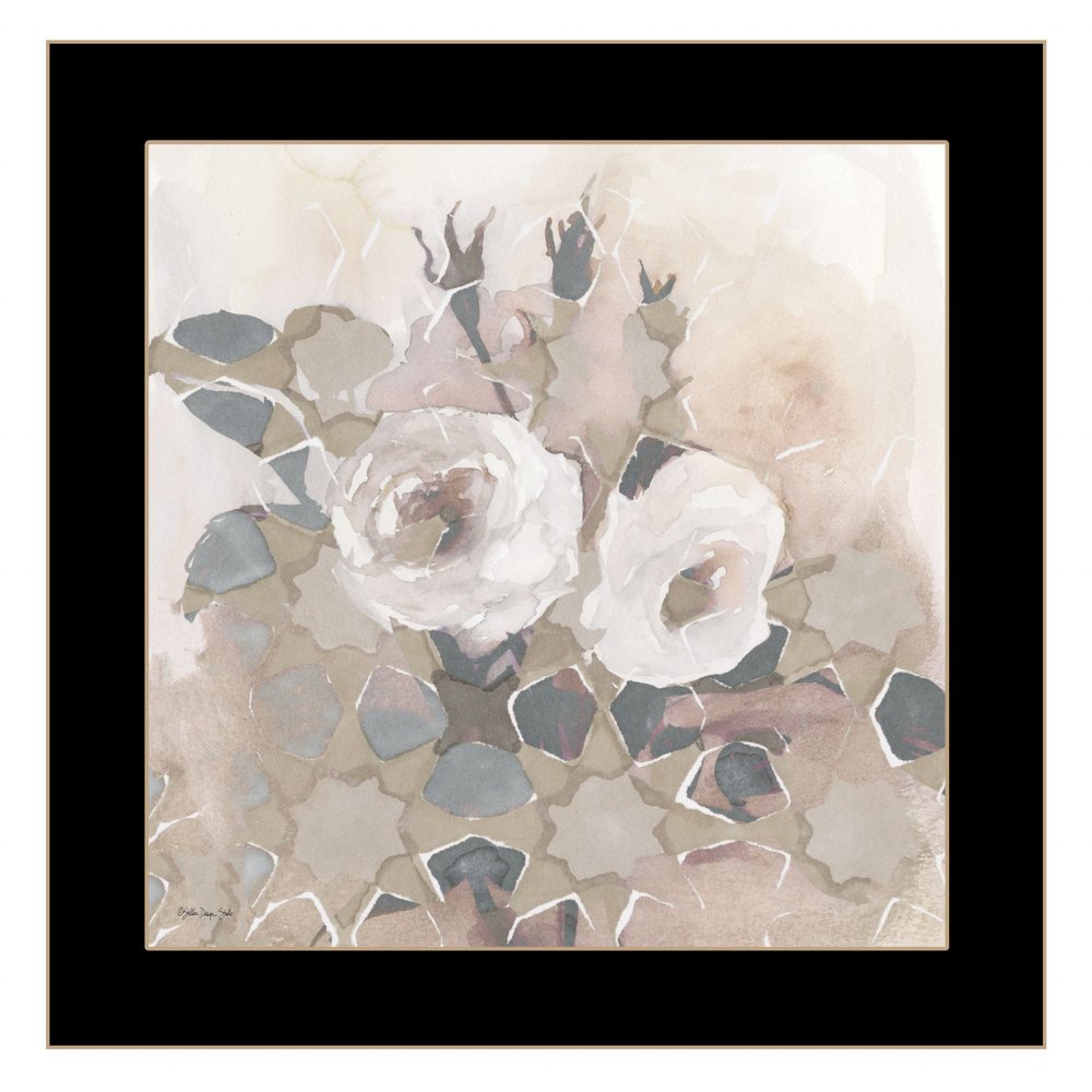 Transitional Blooms I 1 Black Framed Print Wall Art — view 1