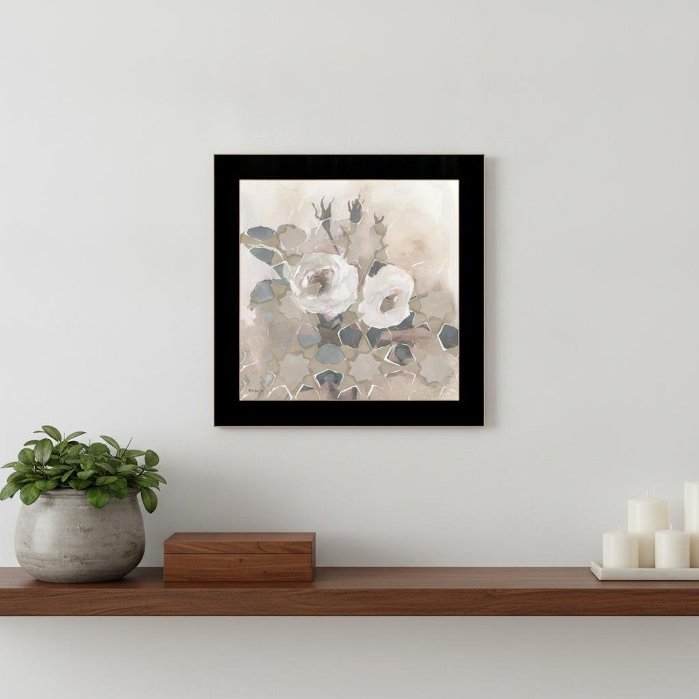Transitional Blooms I 1 Black Framed Print Wall Art HomeRoots