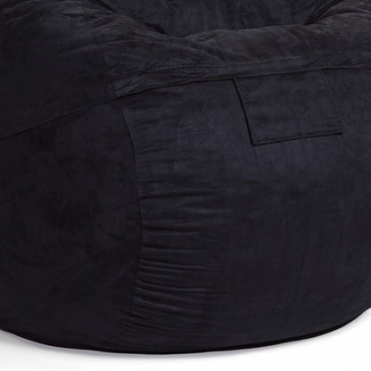 Classic Cozy Dark Gray Bean Bag Chair