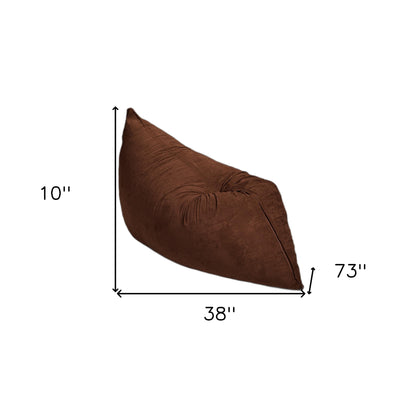 73" x 38" Brown Sofa Sack Bean Bag Lounger