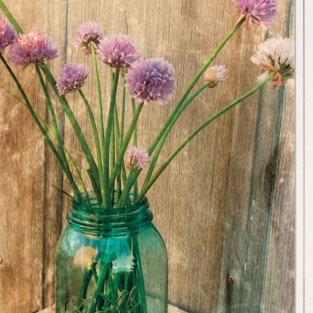 Country Chives 1 White Framed Print Wall Art — view 3
