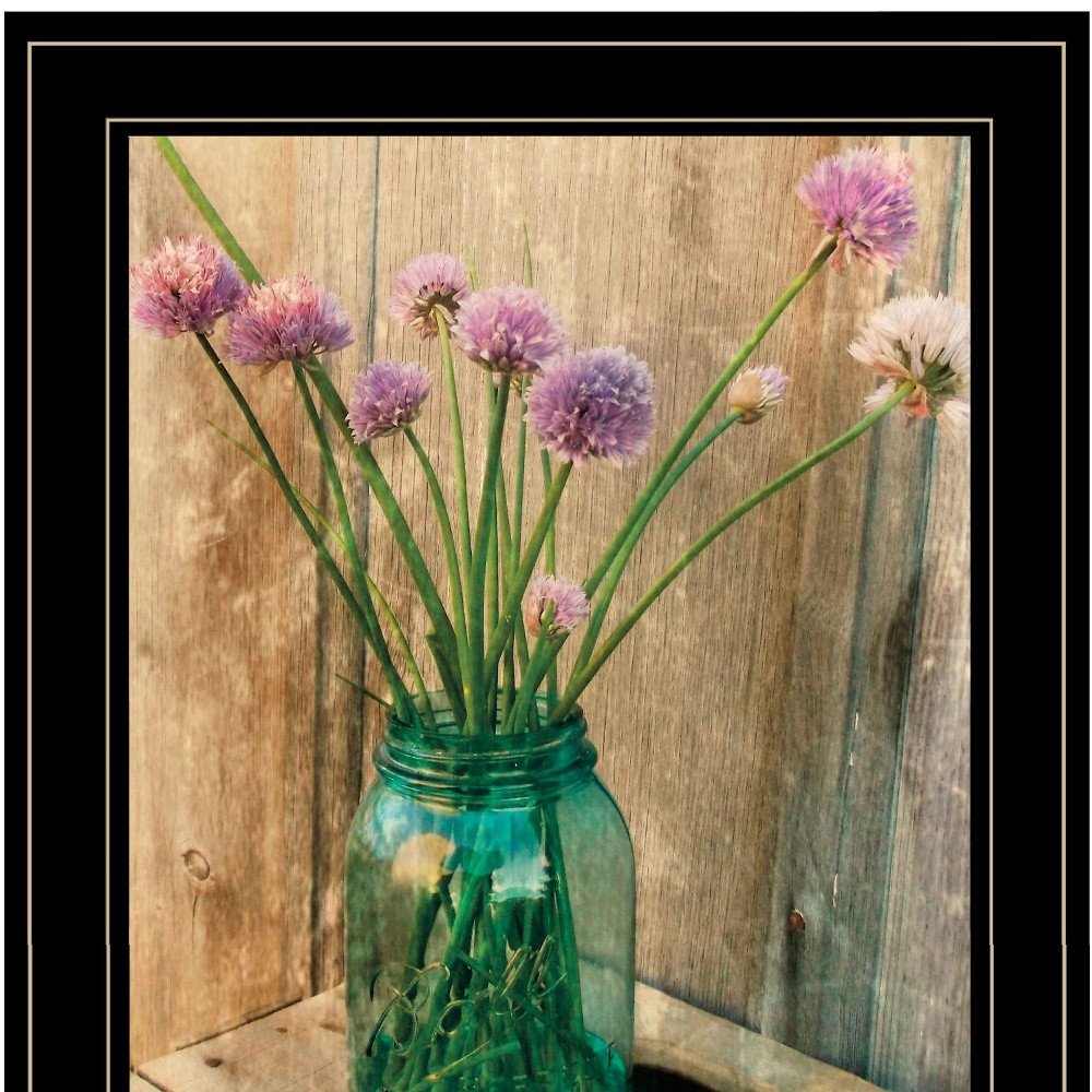 Country Chives 2 Black Framed Print Wall Art HomeRoots