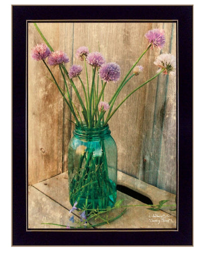 Country Chives 3 Black Framed Print Wall Art HomeRoots