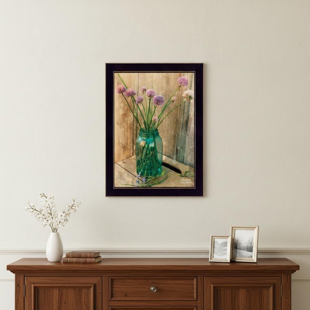 Country Chives 3 Black Framed Print Wall Art — view 5