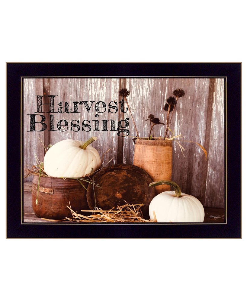 Harvest Blessings 3 Black Framed Print Kitchen Wall Art HomeRoots