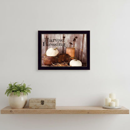Harvest Blessings 3 Black Framed Print Kitchen Wall Art HomeRoots
