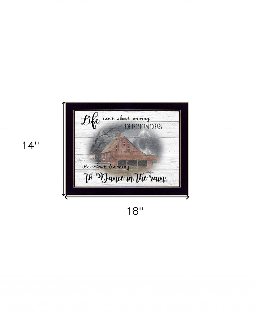 Storm Dance 3 Black Framed Print Wall Art HomeRoots