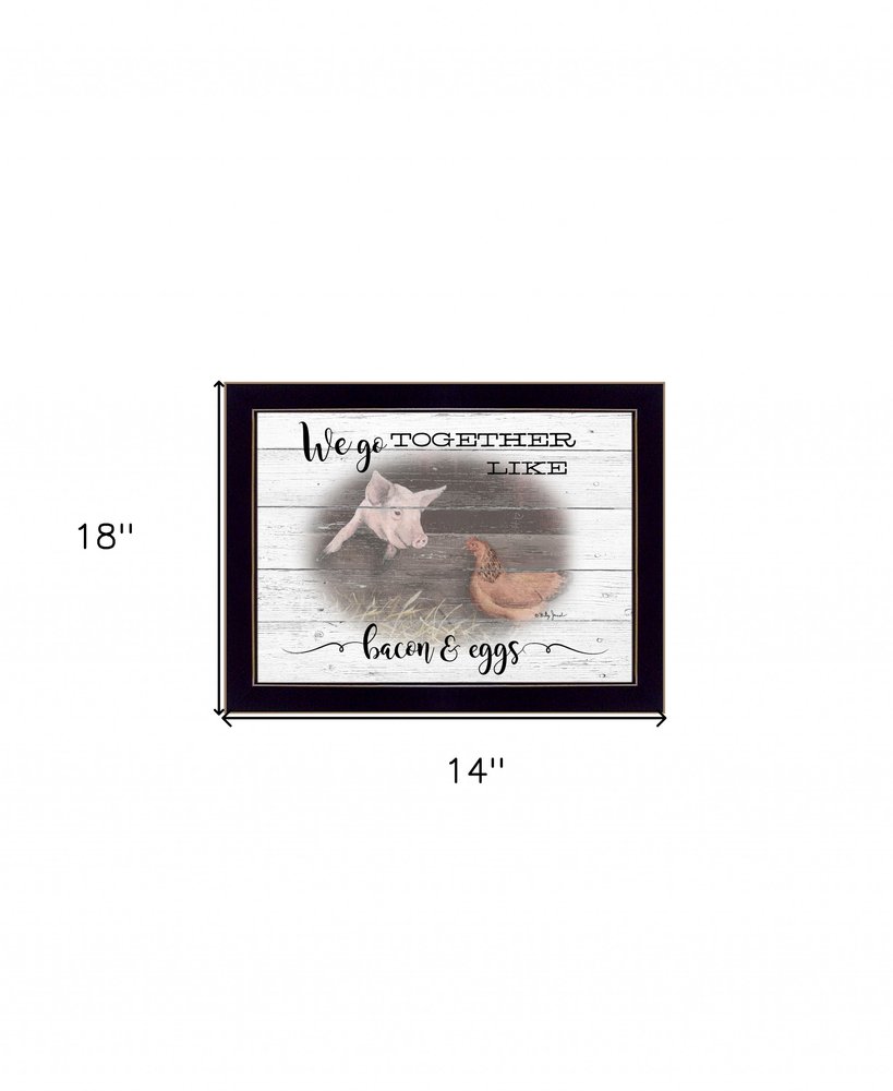 We Go Together 3 Black Framed Print Wall Art HomeRoots