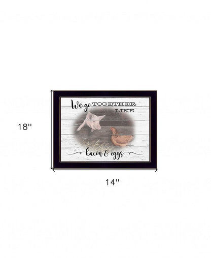We Go Together 3 Black Framed Print Wall Art HomeRoots