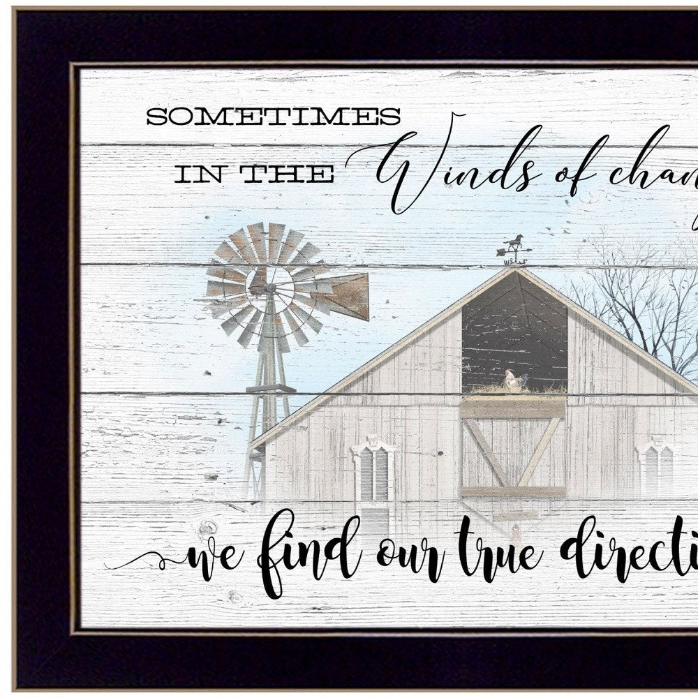 Winds of Change 3 Black Framed Print Wall Art — view 4