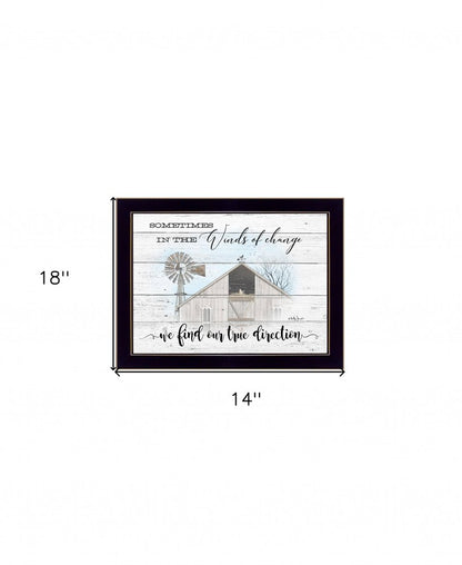 Winds of Change 3 Black Framed Print Wall Art HomeRoots