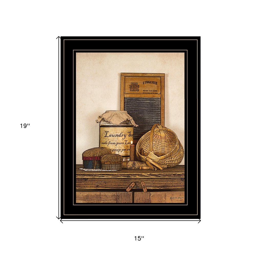 Laundry Soap 2 Black Framed Print Bathroom Wall Art — view 2