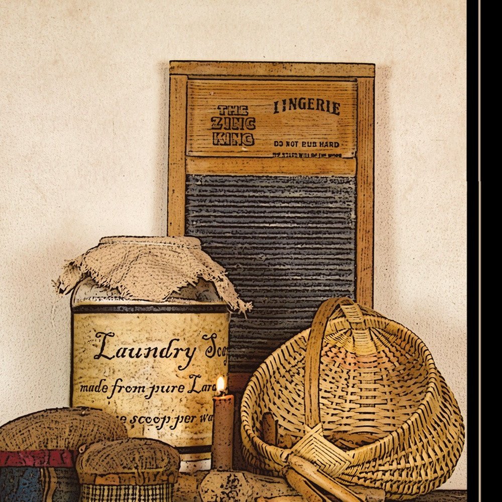 Laundry Soap 2 Black Framed Print Bathroom Wall Art — view 3