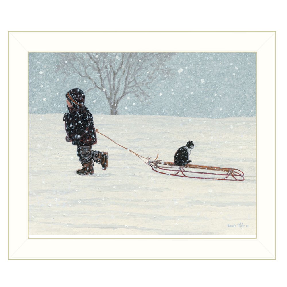 All Aboard White Framed Print Wall Art — view 1