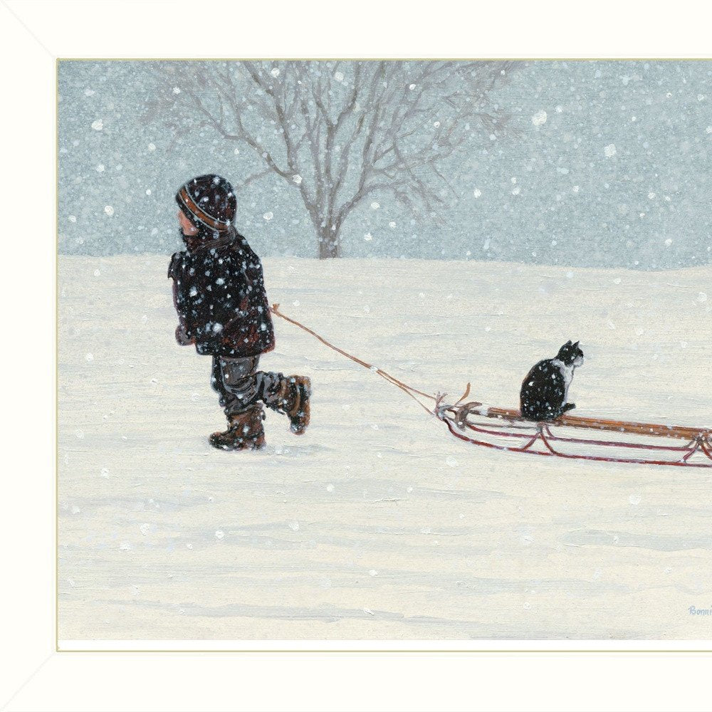 All Aboard White Framed Print Wall Art — view 4