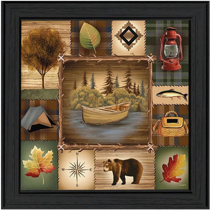 At the Lake 2 Black Framed Print Wall Art HomeRoots