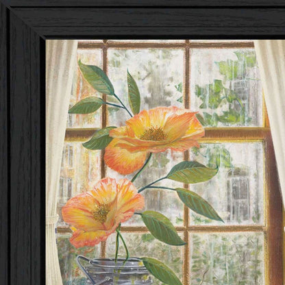 Afternoon Flower Black Framed Print Wall Art HomeRoots