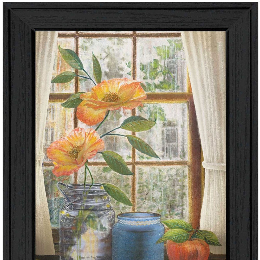 Afternoon Flower Black Framed Print Wall Art HomeRoots