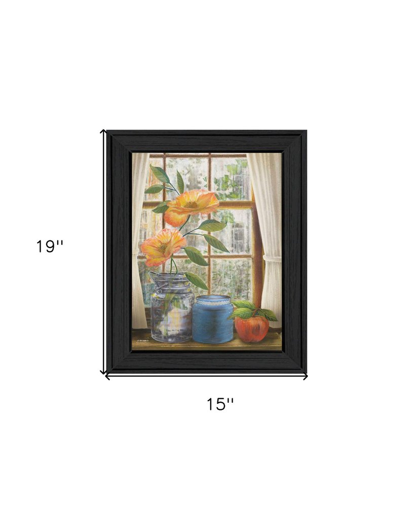 Afternoon Flower Black Framed Print Wall Art HomeRoots