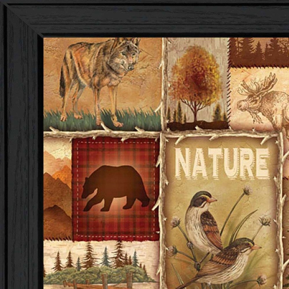 Lodge Collage II Black Framed Print Wall Art HomeRoots
