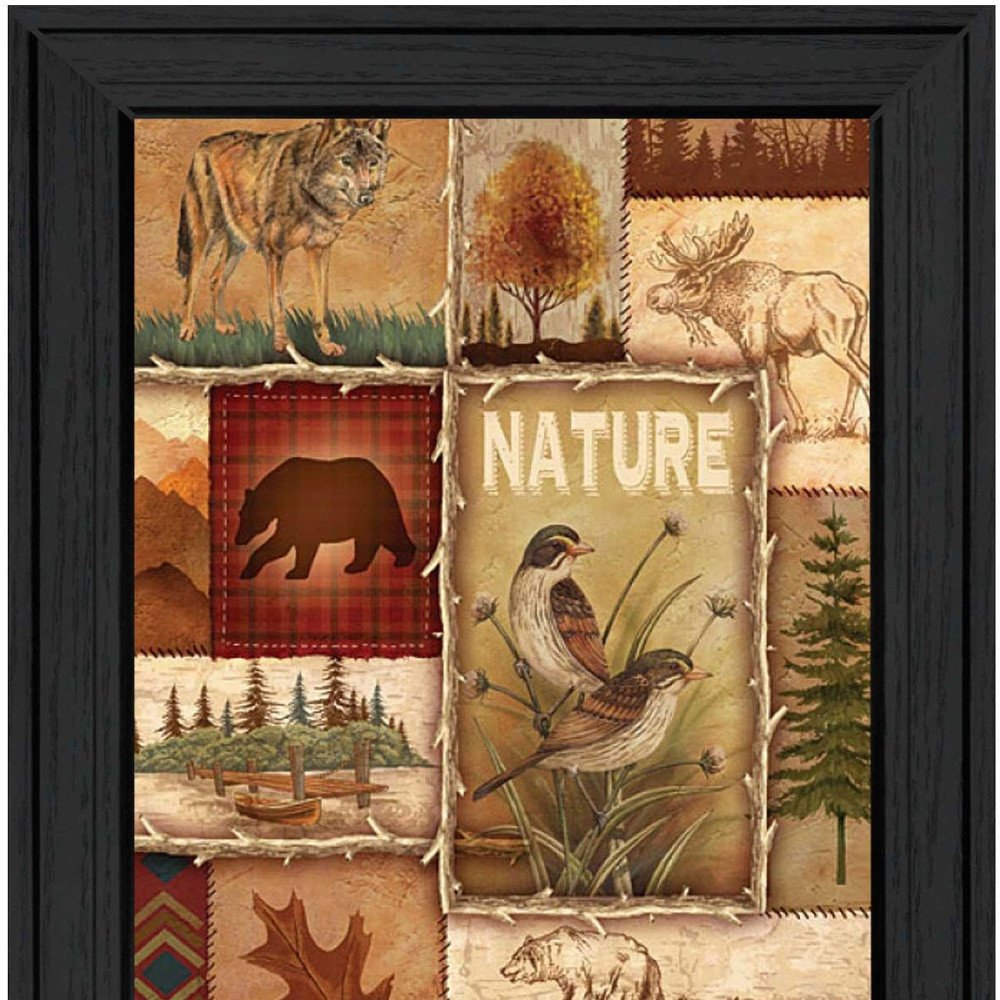 Lodge Collage II Black Framed Print Wall Art HomeRoots