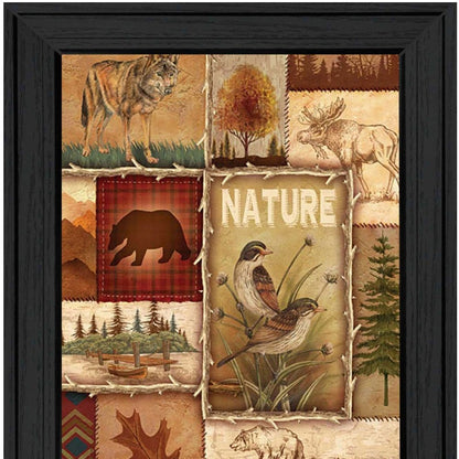 Lodge Collage II Black Framed Print Wall Art HomeRoots
