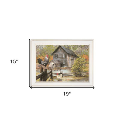 Down on the Farm I White Framed Print Wall Art HomeRoots