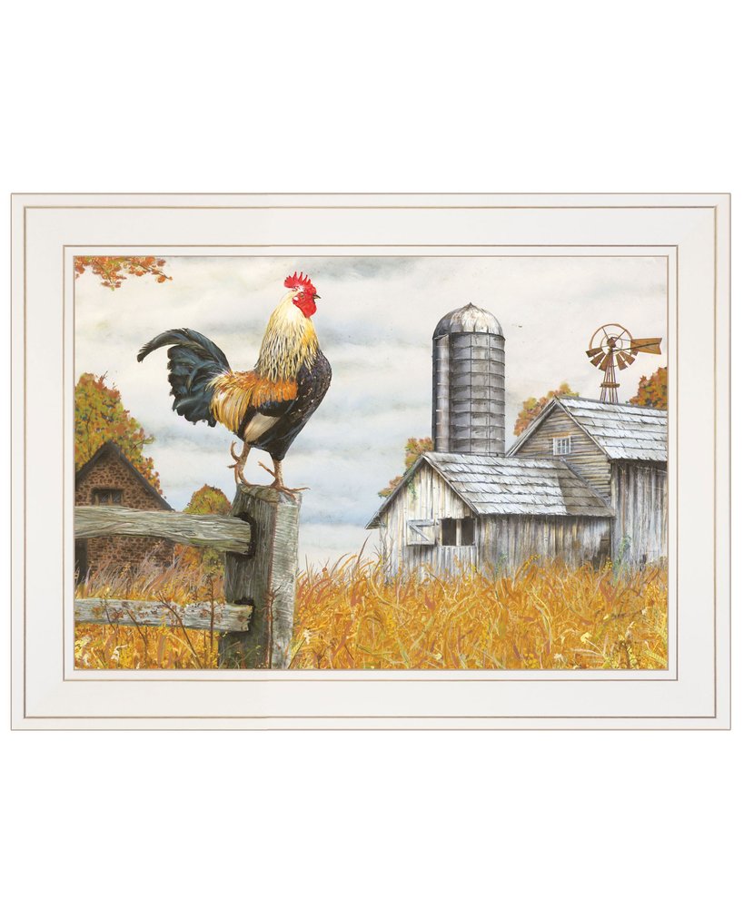 Down on the Farm II White Framed Print Wall Art HomeRoots