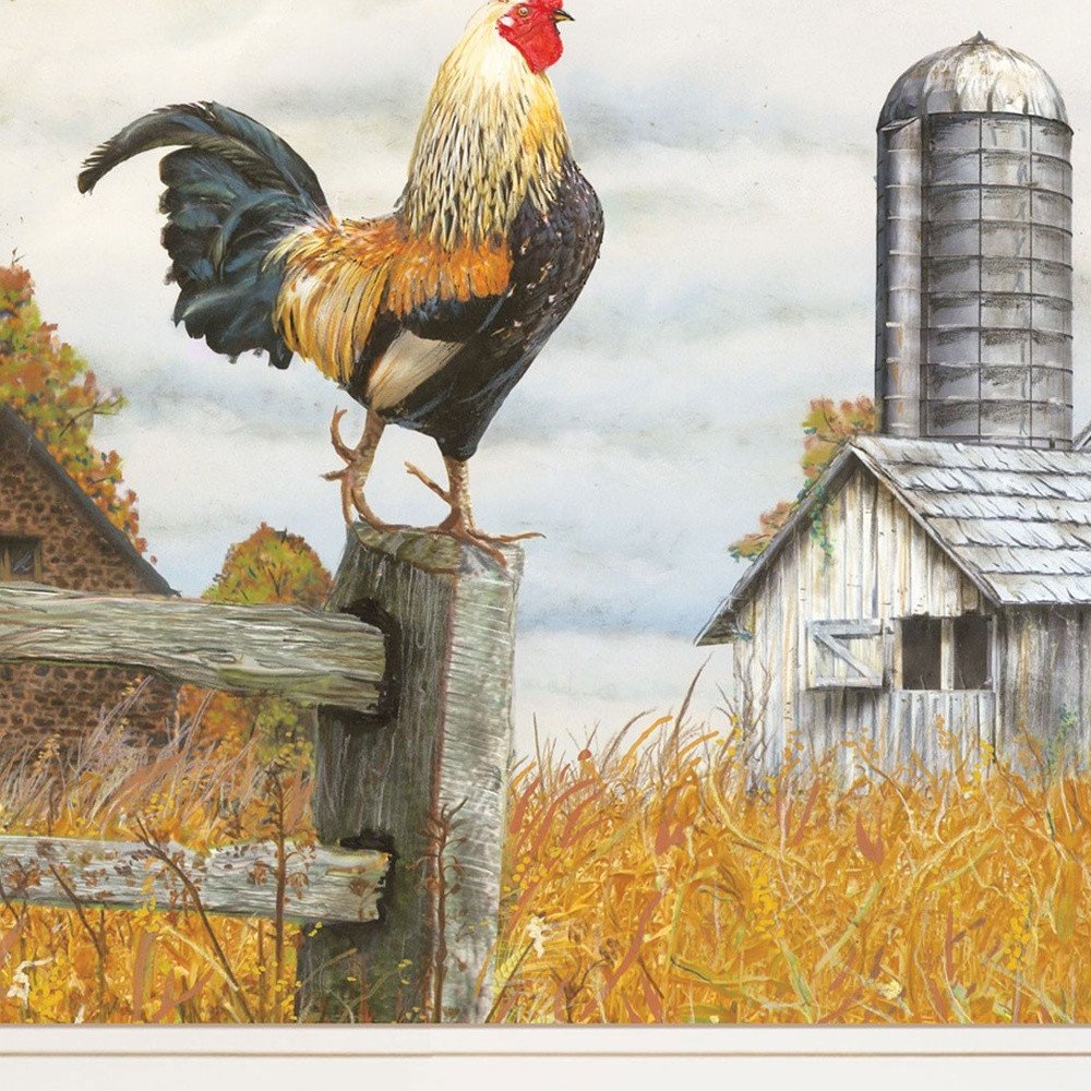 Down on the Farm II White Framed Print Wall Art — view 8