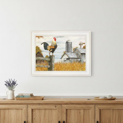 Down on the Farm II White Framed Print Wall Art HomeRoots