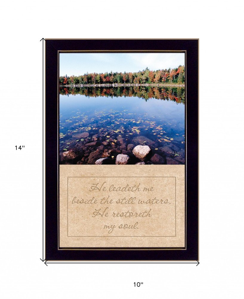 Still Waters Black Framed Print Wall Art HomeRoots