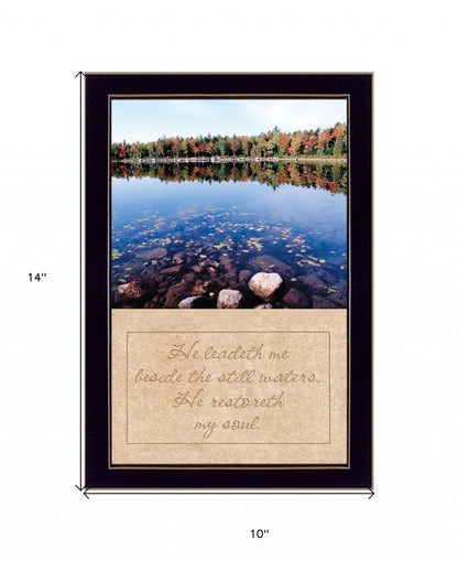 Still Waters Black Framed Print Wall Art HomeRoots