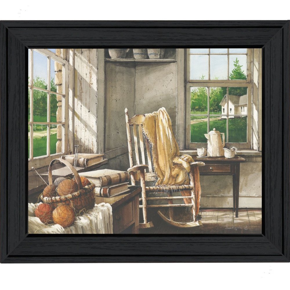 Corner Comforts Black Framed Print Wall Art — view 1