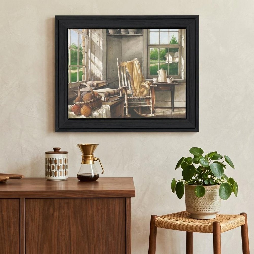 Corner Comforts Black Framed Print Wall Art — view 5