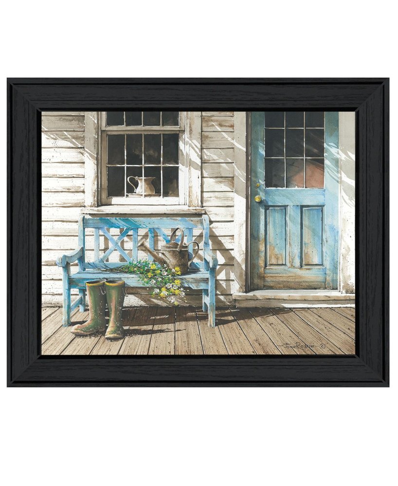 Cheerful Chores Black Framed Wall Art — view 1