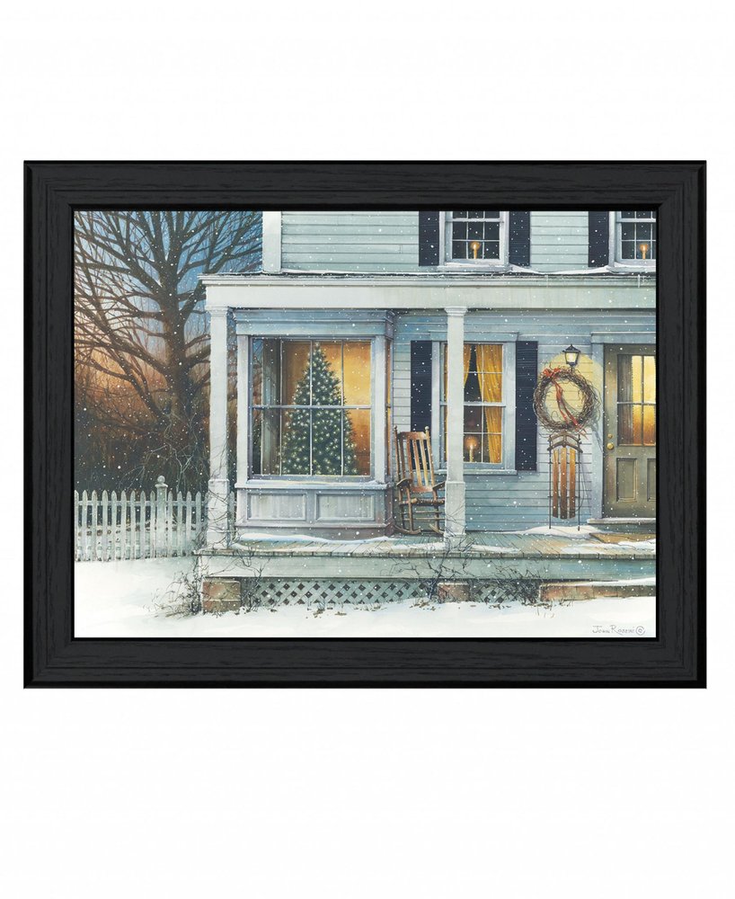 December Glow Black Framed Wall Art — view 1