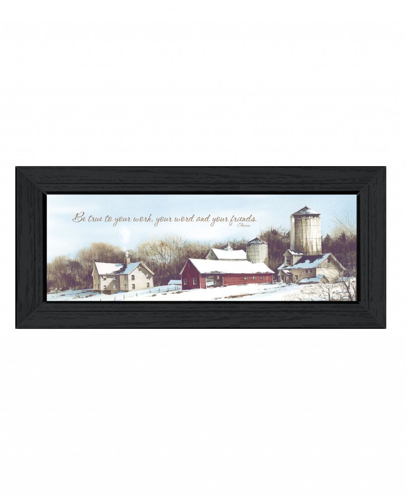 Be TRUE Black Framed Print Wall Art HomeRoots