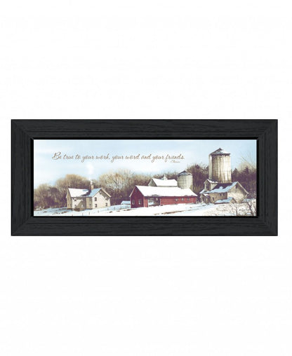 Be TRUE Black Framed Print Wall Art HomeRoots
