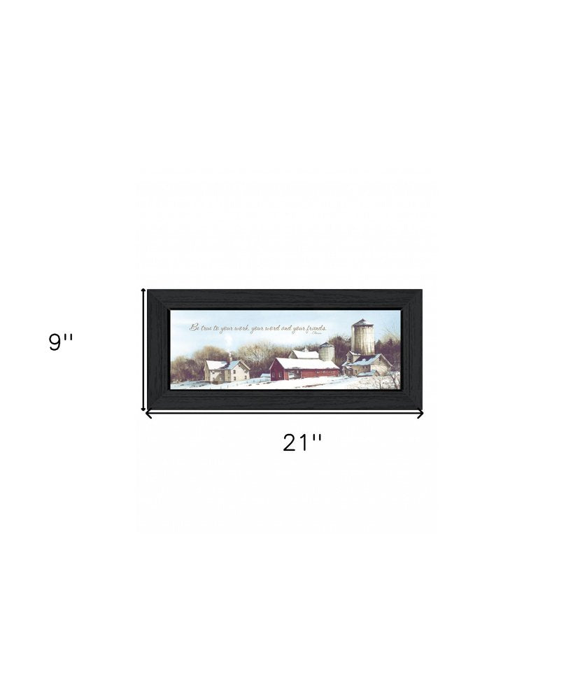 Be TRUE Black Framed Print Wall Art HomeRoots