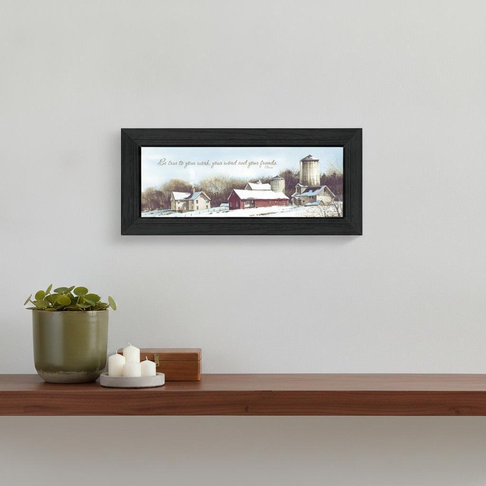 Be TRUE Black Framed Print Wall Art HomeRoots