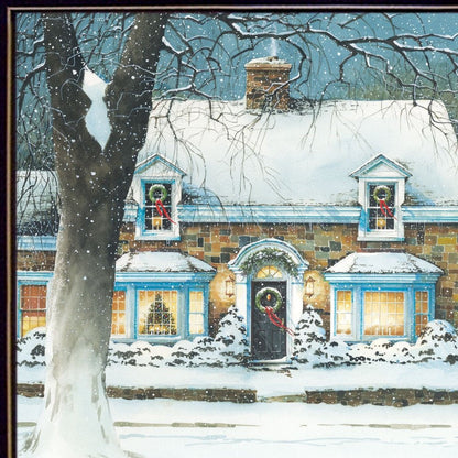 Snow Softly Falling 2 Black Framed Print Wall Art HomeRoots