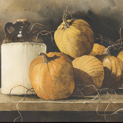 Jugs and Pumpkins 2 Black Framed Print Wall Art HomeRoots