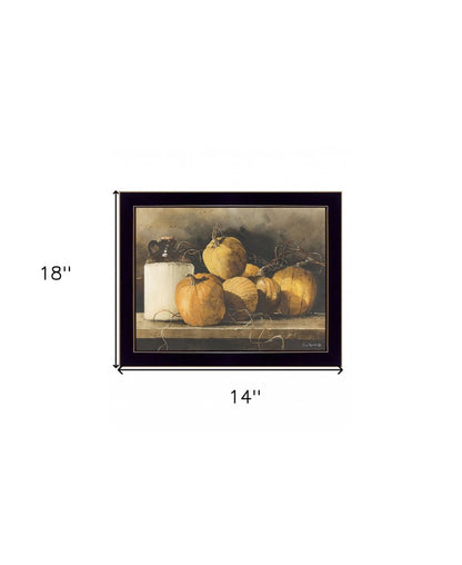 Jugs and Pumpkins 2 Black Framed Print Wall Art HomeRoots