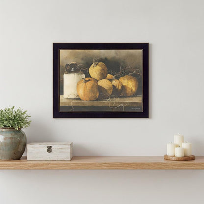 Jugs and Pumpkins 2 Black Framed Print Wall Art HomeRoots