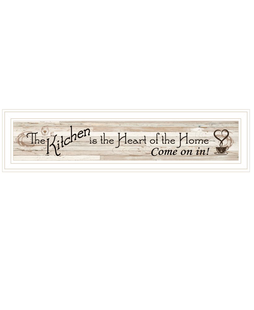 Kitchen is the Heart of the Home 13 White Framed Print Kitchen Wall Art HomeRoots