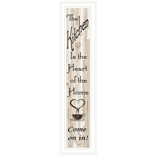 Kitchen is the Heart of the Home 15 White Framed Wall Art