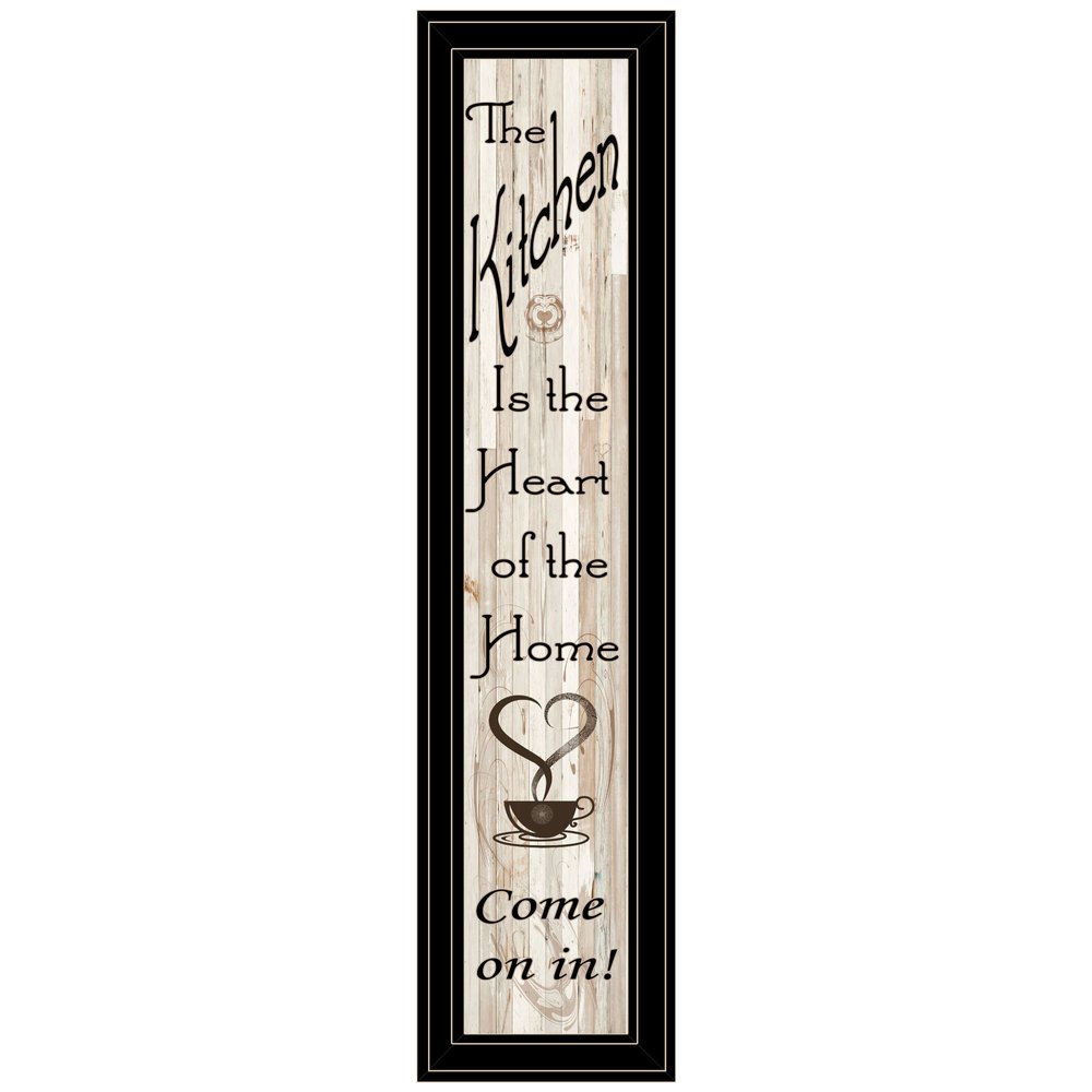Kitchen is the Heart of the Home 18 Black Framed Wall Art HomeRoots