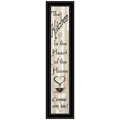 Kitchen is the Heart of the Home 18 Black Framed Wall Art HomeRoots