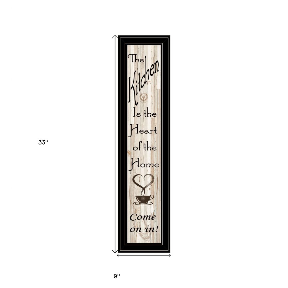 Kitchen is the Heart of the Home 18 Black Framed Wall Art — view 2